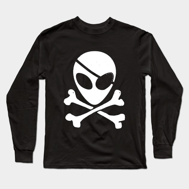 Alien Skull Long Sleeve T-Shirt by paintkiller617